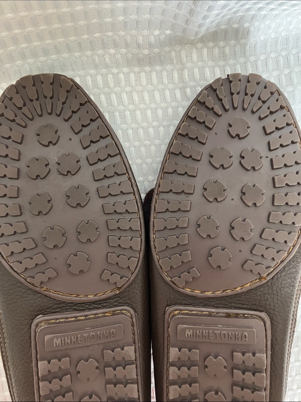 Minnetonka 752 Moosehide Weekender Moccasins Men's 12 Brown Hang Tag - Picture 11 of 13
